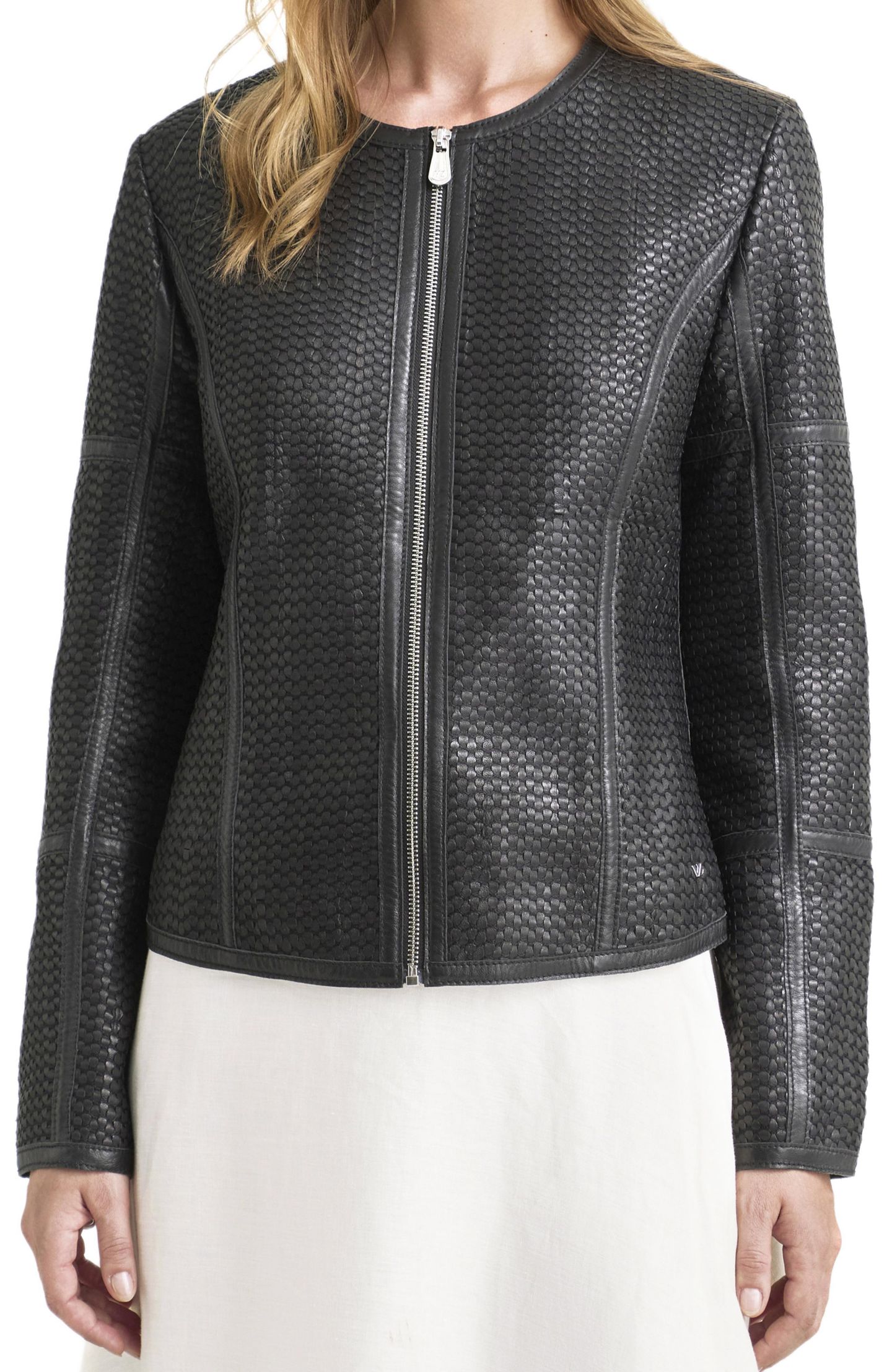 Женские куртки Velez Woven Leather Jacket — фото 1
