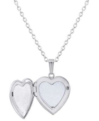 Created Sapphire (5/8 ct. t.w.) Locket Pendant Necklace in Sterling Silver (Also Available in Multi-Stones)