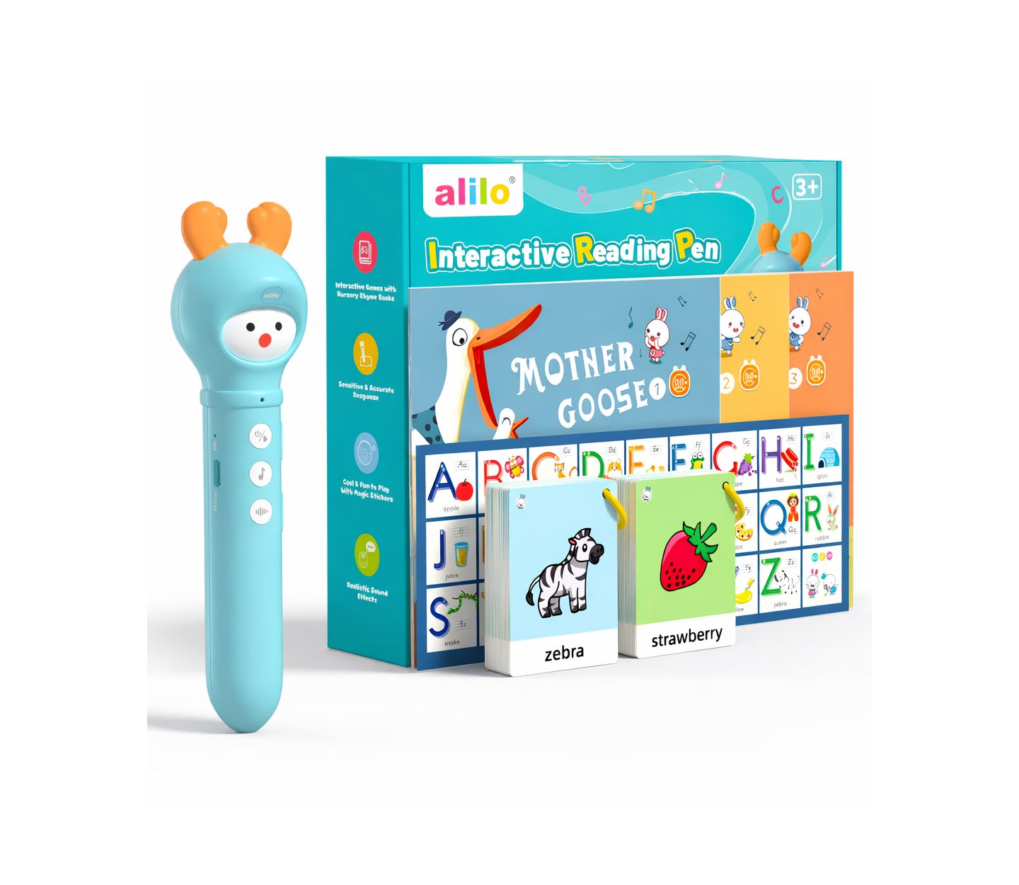 Детская игрушка Alilo Interactive Talking Pen Flash Cards Educational Toy, Ages 2+ — фото 1