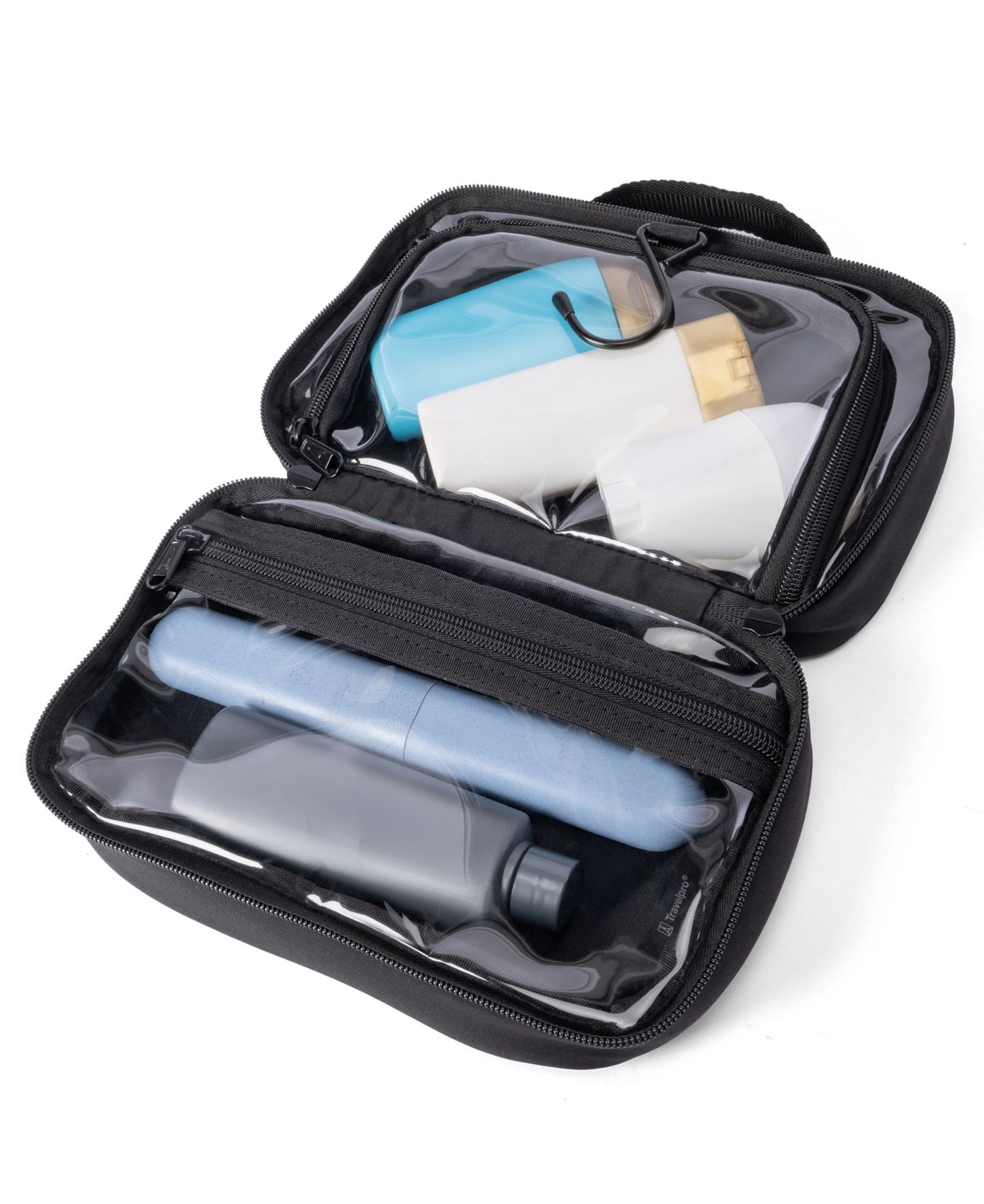 Чемоданы Travelpro Optima Carry-On Expandable Spinner and Toiletry Kit, цвет: Чёрный — фото 14