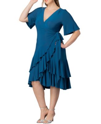 Plus Size Miranda Ruffle Wrap Dress