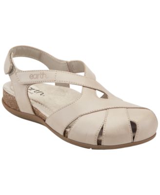 Women's Brentia Leather Criss-Cross Flat Sandals