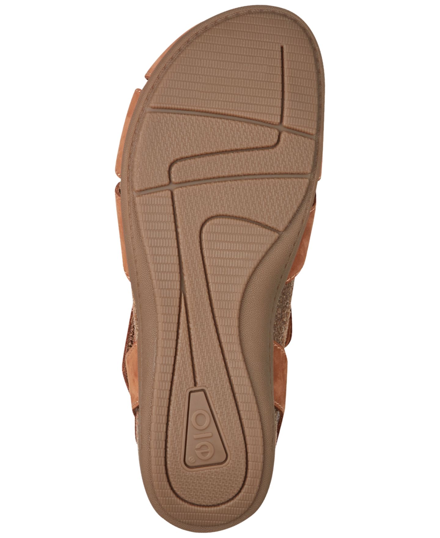Женские сандалии Earth Brentia Leather Criss-Cross Flat, цвет: Коньячный нубуковый — фото 5