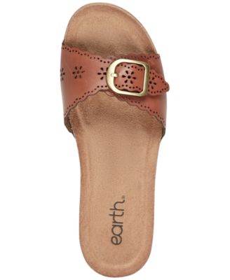 Women's Haisly Leather Buckle Band Block Heel Sandals