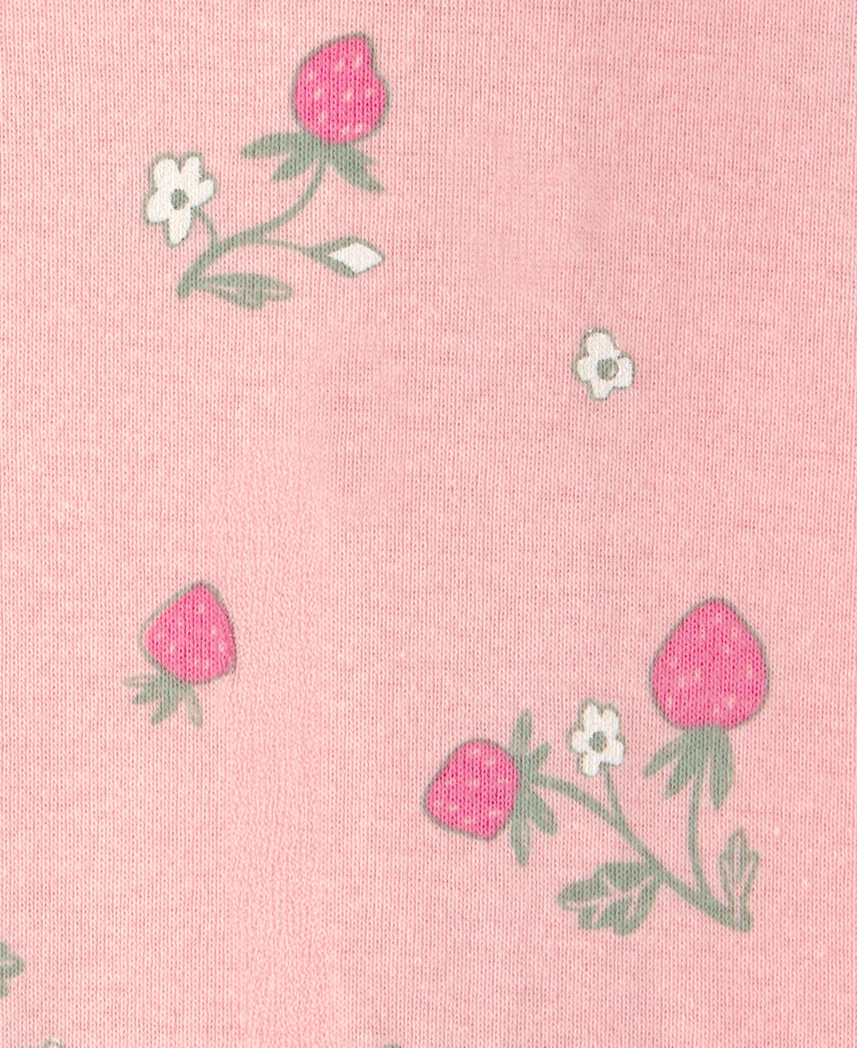 Carter's Baby Girls' Strawberry and Polka Dots Print One-Piece Pajama Set, 2-Pack