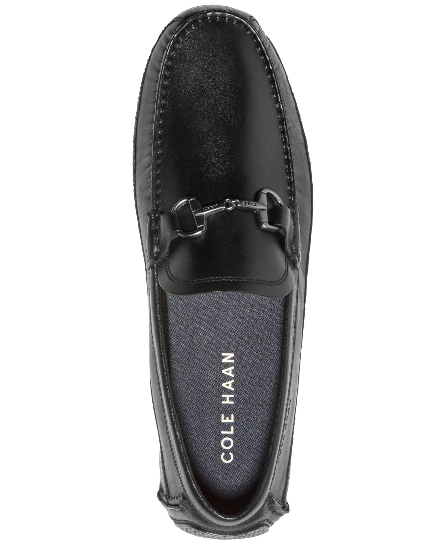Мужские мокасины Cole Haan Hutchison Grand Bit Driving, цвет: Чёрный — фото 4