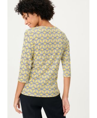 Women's Retro Geo Print T-Shirt