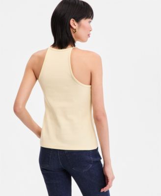 Women's Crystal Embellished Halter Tank Top