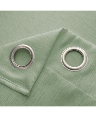 100% Polyester 140 GSM Sedona Jacquard Grommet Curtain Panel 54" x 90" Sage