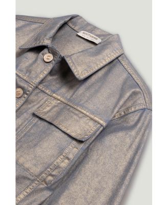 Women's Metallic Denim Jacket