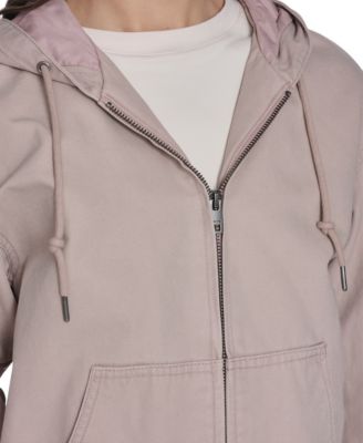 Women's Relaxed Hooded Bomber Jacket