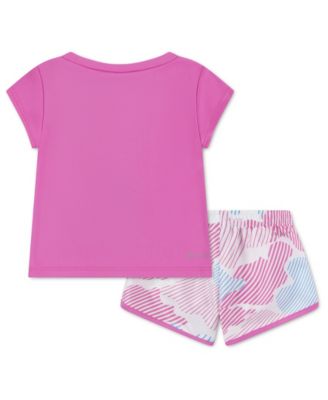 Baby Girls' Printed Sprinter Short-Sleeve T-Shirt & Shorts, 2-Piece Set