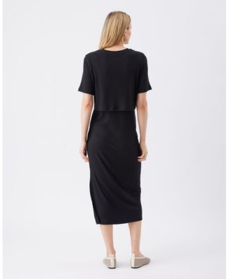 Women's Maternity Ivy Rib Nursing Dress
