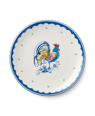 French Rooster Salad Plates, Set of 4