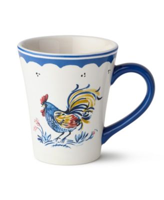 French Rooster Mugs, Set of 4