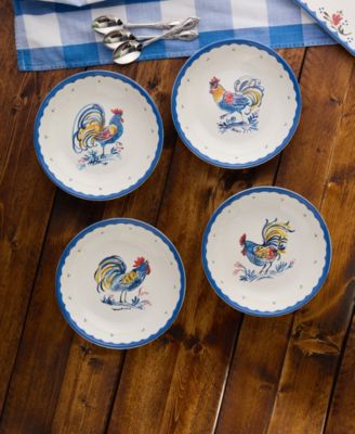 French Rooster Soup Bowls, Set of 4