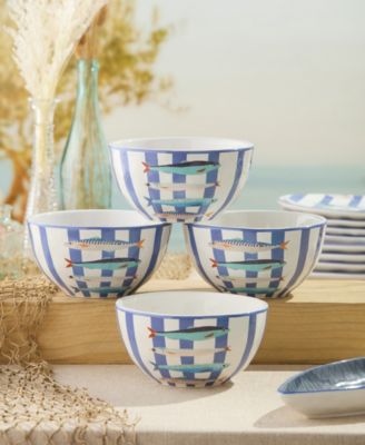 Something Fishy Ice Cream Bowls, Set of 4
