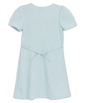 Girls' 7-16 Short-Sleeve Square Neck Dress
