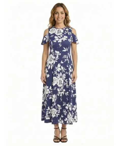 Petite Floral A Line Maxi Dress - Print