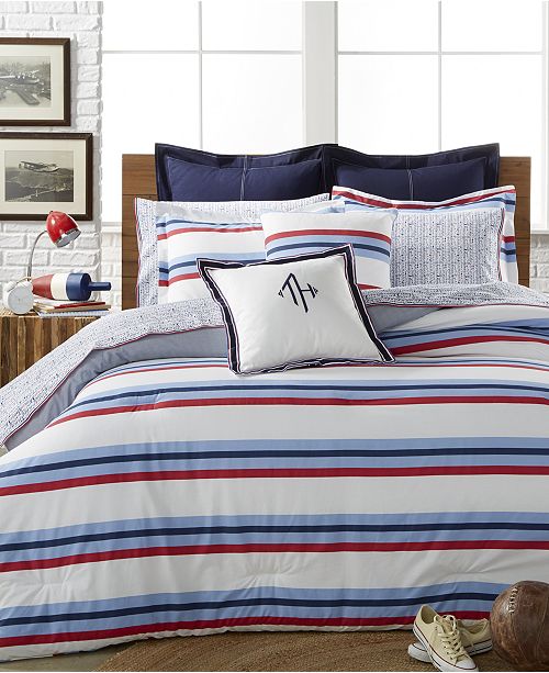 Tommy Hilfiger Striped Bedding Home Decorating Ideas Interior