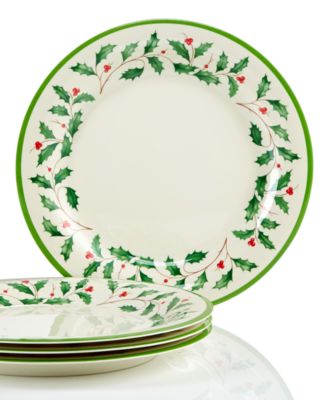 Lenox Holiday 4 Pc. Melamine Dinner Plate Set Macy s