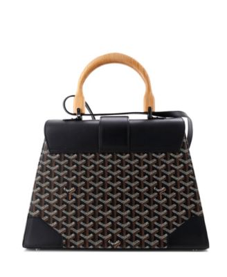 MM Saigon Top Handle Bag Coated Canvas with Leather