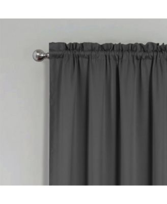 100% Polyester Twilight Blackout Rod Pocket Curtain Panel