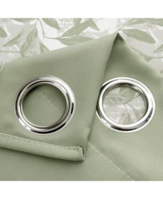 100% Polyester 190 GSM Marina Revisible Blackout Grommet Curtain Panel 54" x 84"