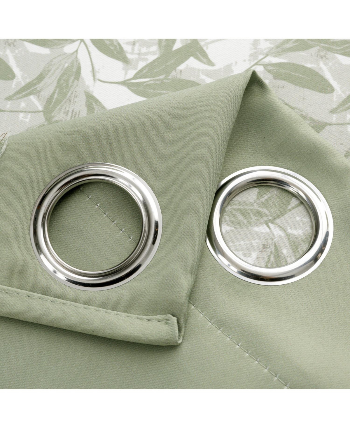 Rt Designers Collection 100% Polyester 190 Gsm Marina Revisible Blackout Grommet Curtain Panel 54" x 84