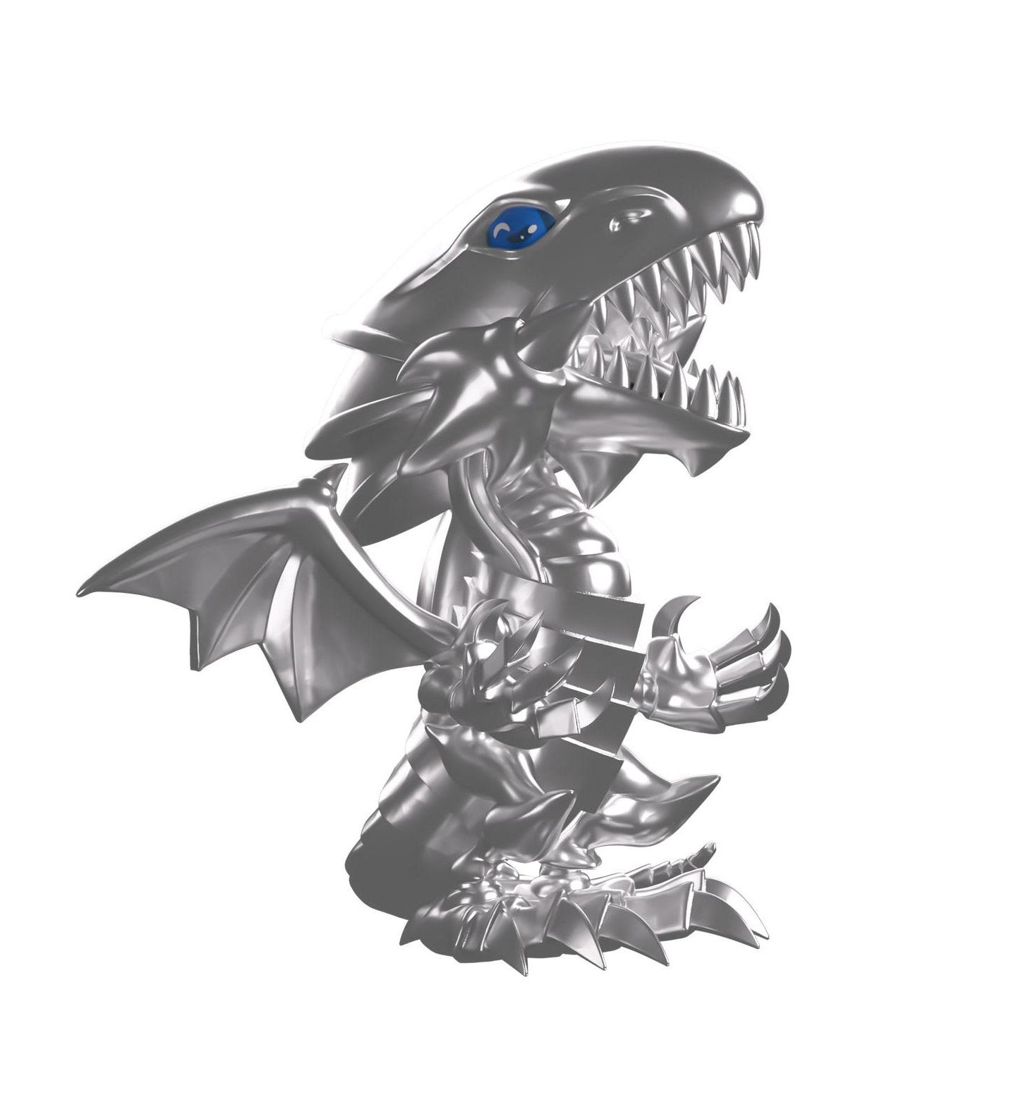 Детская фигурка Youtooz Blue-Eyes White Dragon Chrome Limited-Edition Vinyl Figure, Ages 14+ — фото 4