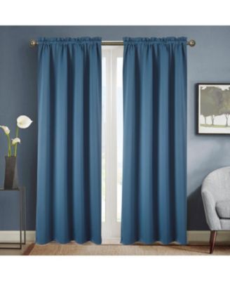 100% Polyester Twilight Blackout Rod Pocket Curtain Panel 54" x 84"