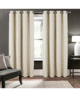 100% Polyester 270 GSM Reba Luxury Jacquard Blackout Grommet Curtain Panel 54" x 90".