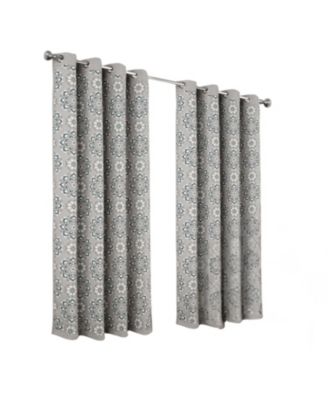 100% Polyester 190 GSM Tilley Revisible Blackout Grommet Curtain Panel 54" x 84"