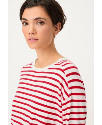 Women's Striped Fine Knit Sweater