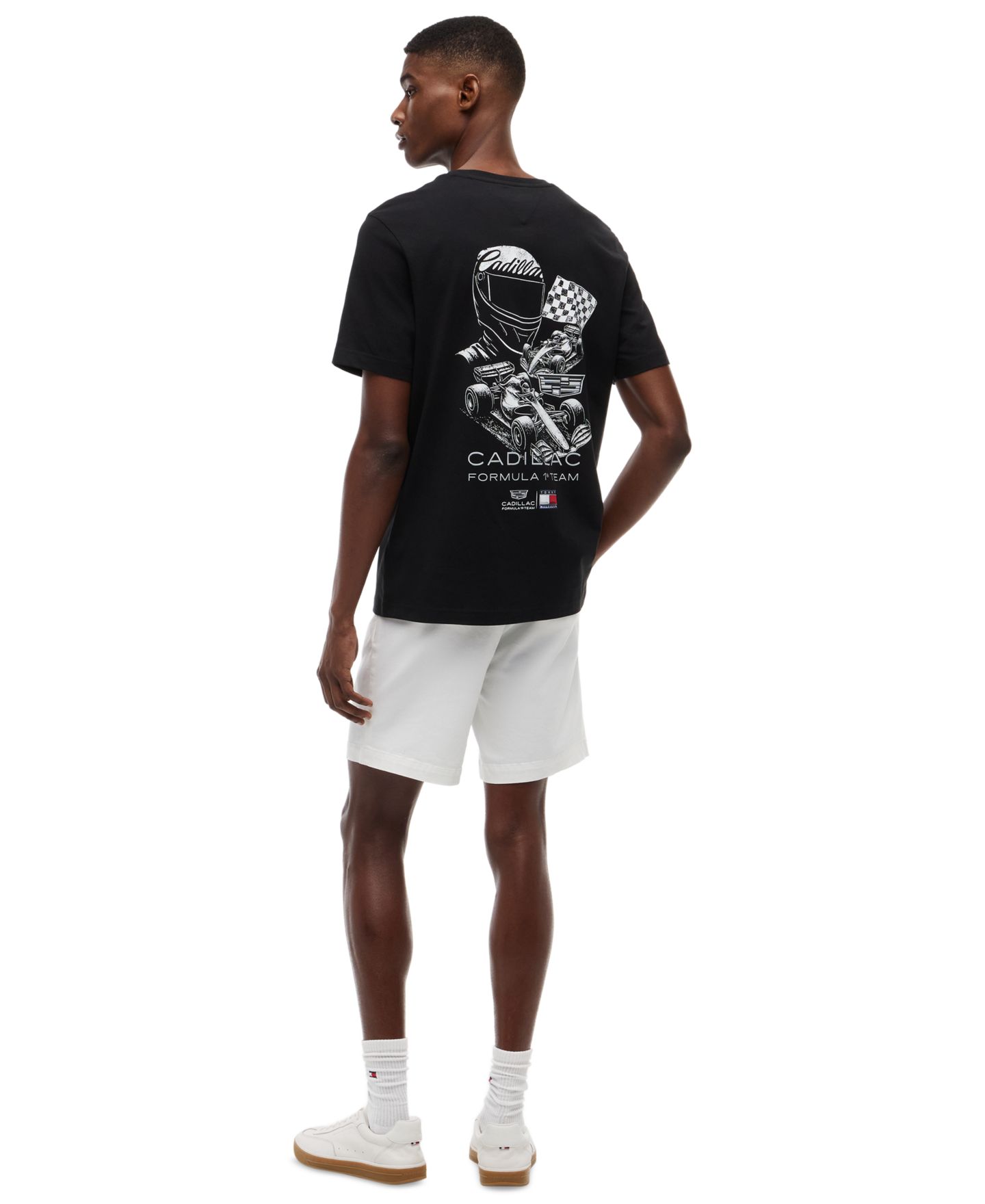 Мужская футболка Tommy Hilfiger x Cadillac F1® Racing Graphic, цвет: Чёрный — фото 4
