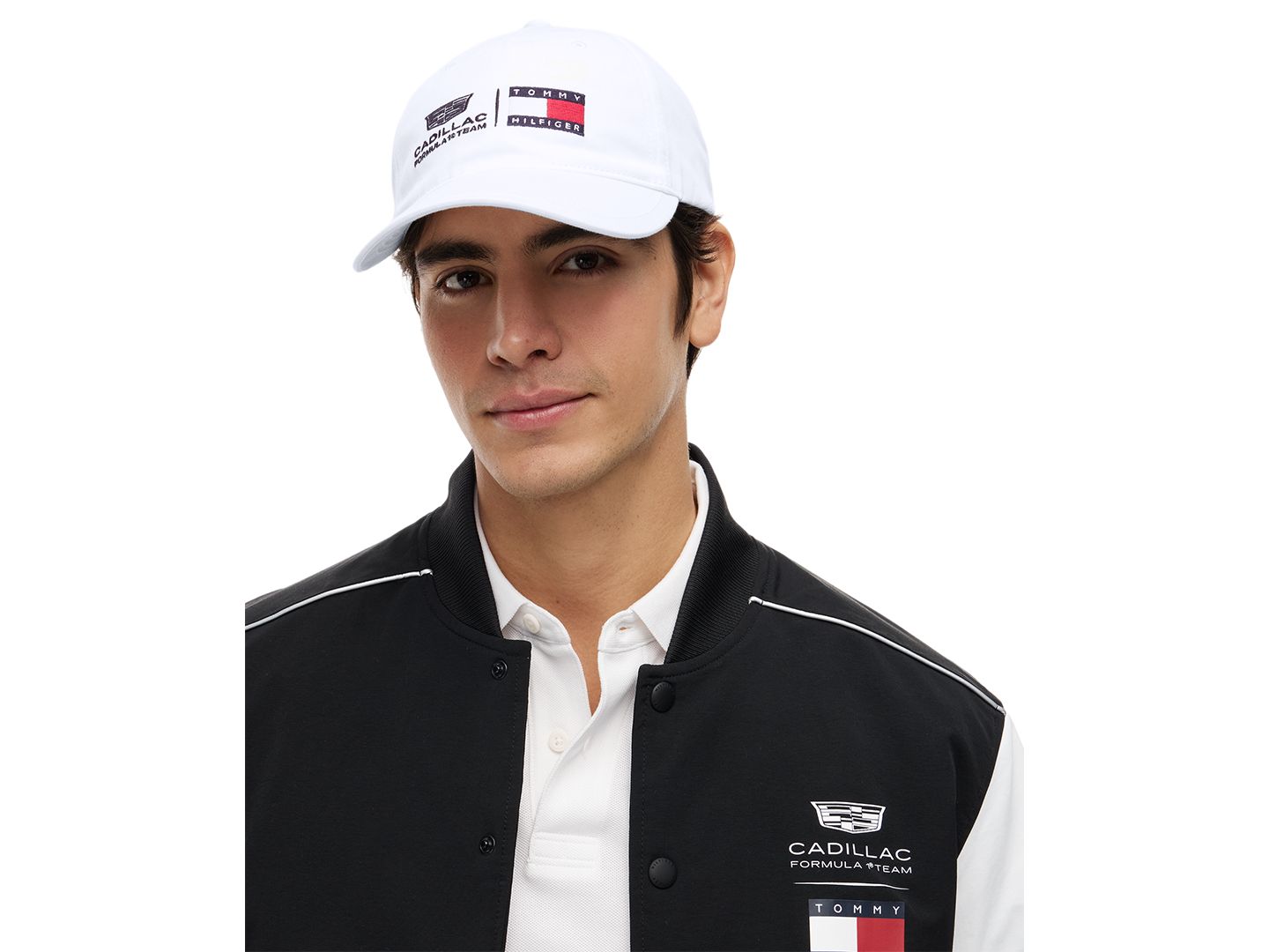 Мужская кепка Tommy Hilfiger x Cadillac F1® Dual-Logo, цвет: Оптический белый — фото 4