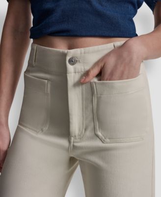 Women's High-Rise Cropped Wide-Leg Pants