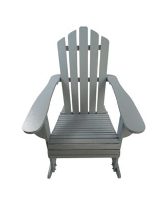 Reclining Wooden Outdoor Rocking Adirondack Chair