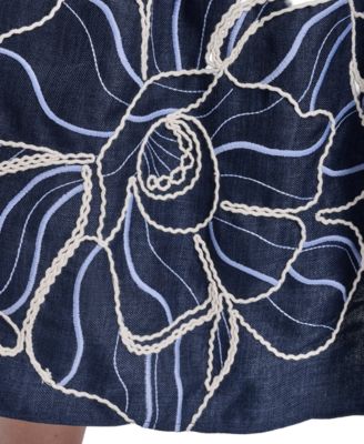 Women's Embroidered Shirt Dress