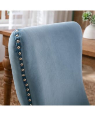 Set of 2 Wingback Dining Chairs