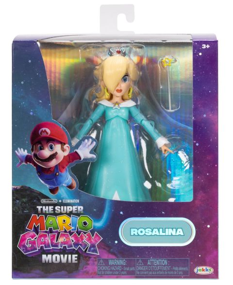 Детские фигурки SUPER MARIO Galaxy Movie Rosalina 5" Action Figure Set