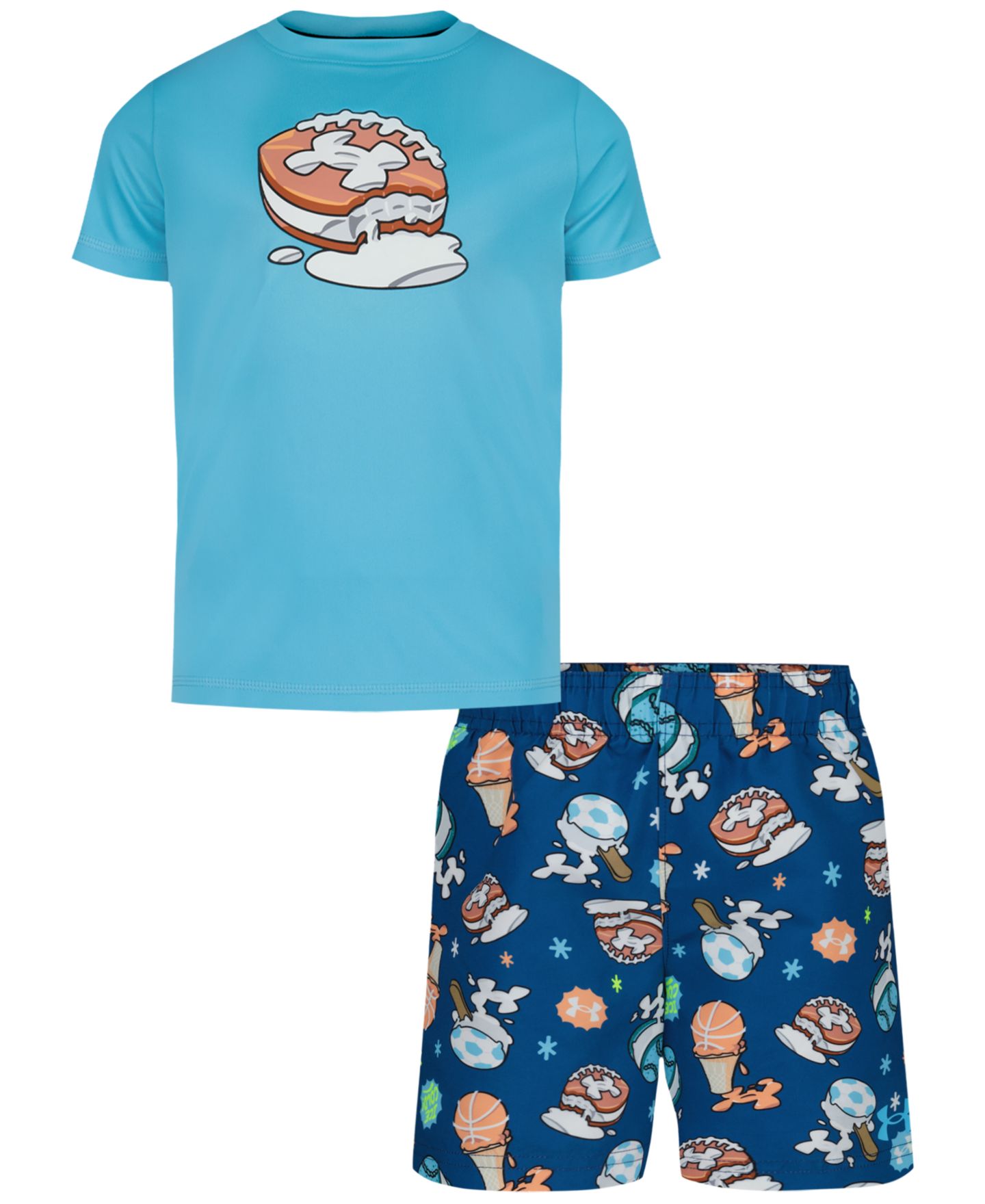 Комплект для плавания Ice-Cream, 2 предмета — Under Armour, цвет: Синий — фото 1