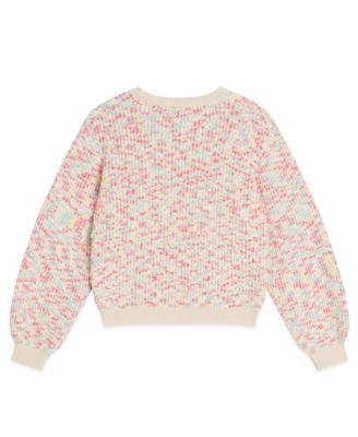 Girls' 7-16 Crewneck Popcorn Sweater