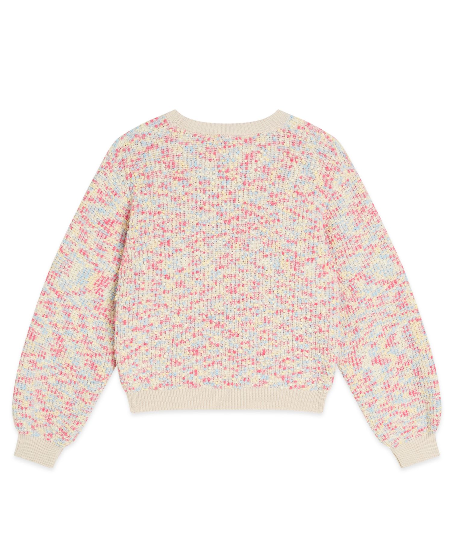 Girls' 7-16 Crewneck Popcorn Sweater