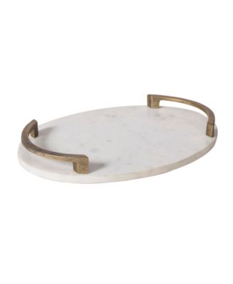 Bianca 18" Marble Tray