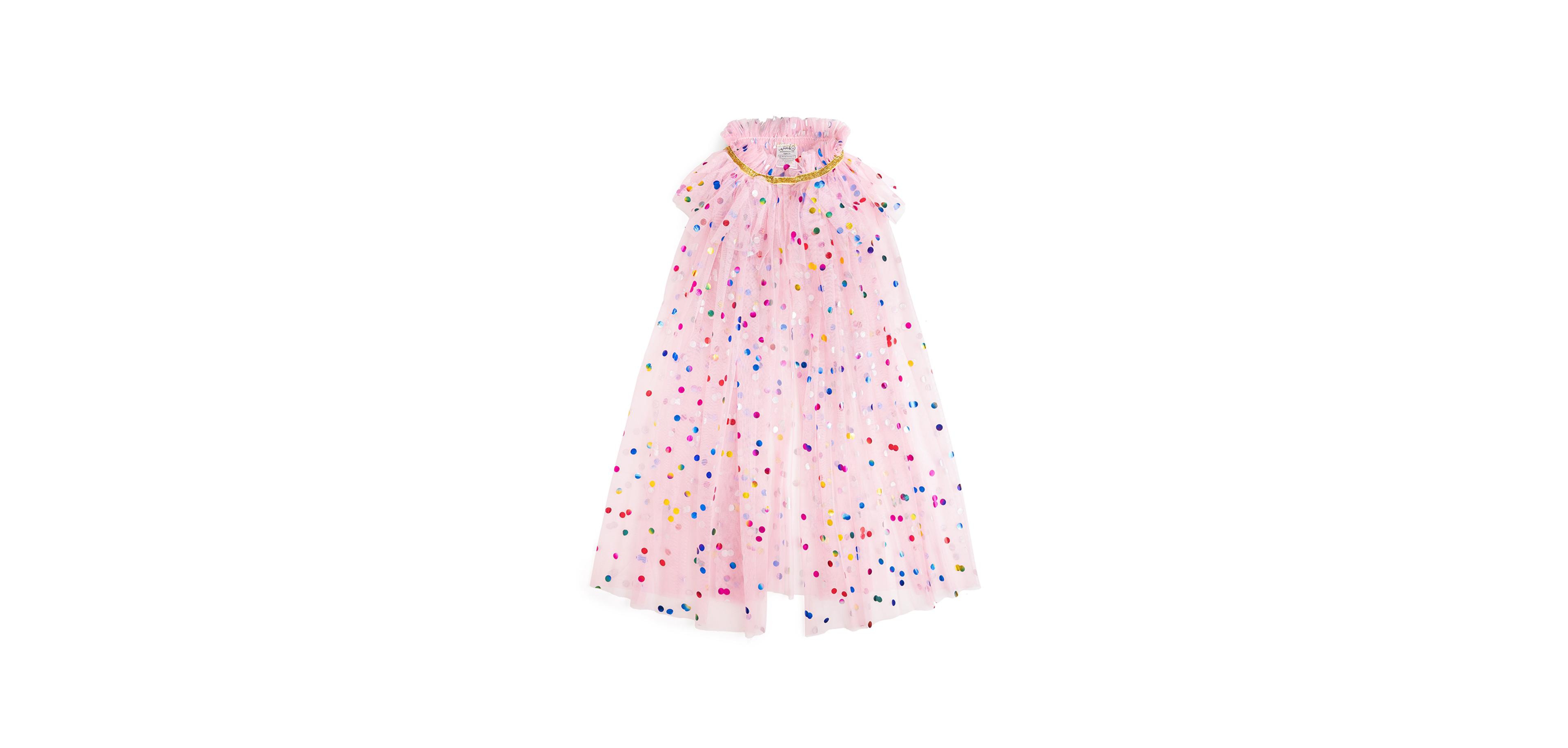Sweet Wink Girls Pink Confetti Cape