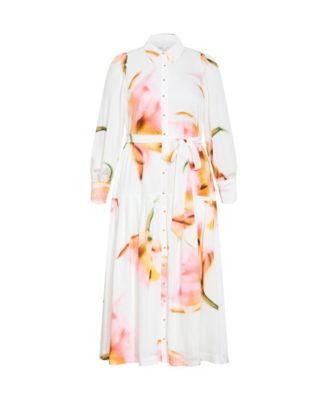Women's Haze Bloom Print Maxi Dress
