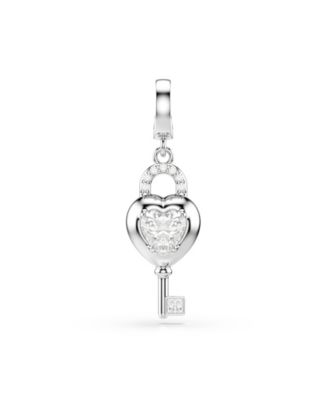 Mixed Metal Heart Key Idyllia Charms 