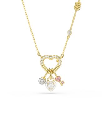 Gold-Tone Plated Heart Idyllia Pendant Necklaces