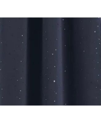 2 Piece Juvi Metallic Shooting Stars Room Darkening Rod Pocket Window Curtain Panels